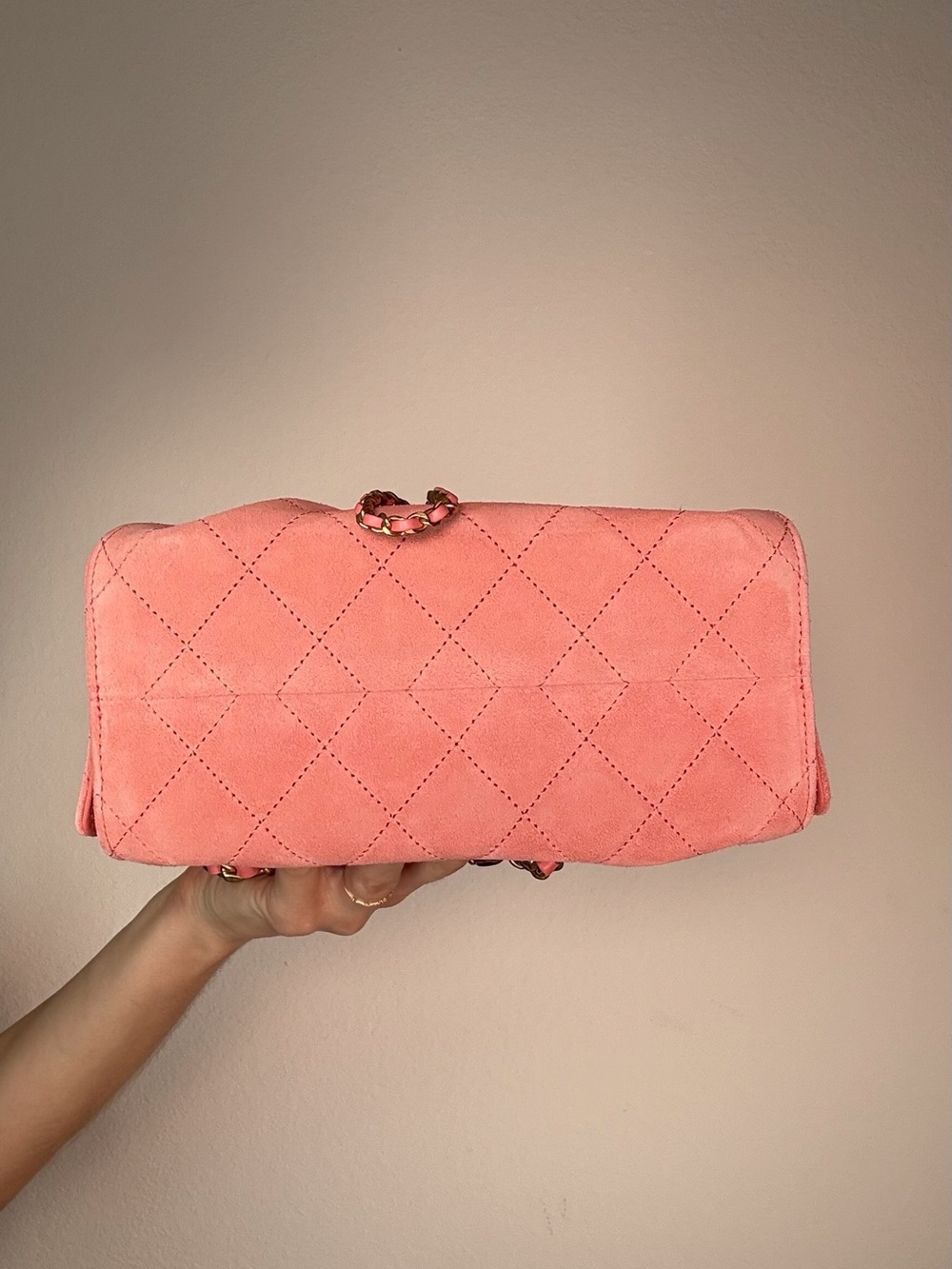 Chanel 25 mini pink suede - Picture 6 of 6